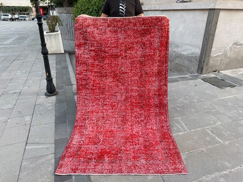 Vintage oushak rug 4x6 - 4x6.8, ft